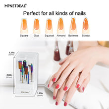 Load image into Gallery viewer, MPNETDEAL Bits for hand drills Tungsten Carbide Nail Drill Bits Set 7Pcs, Durable Less Dust, 3/32 inch for Acrylic Gel Nails Cuticle Manicure, Professional Acrylic Nail File Drill Bit