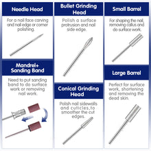 Load image into Gallery viewer, MPNETDEAL Battery-powered nail grinders for nails, arylic nails, animal nails, nail drill machine