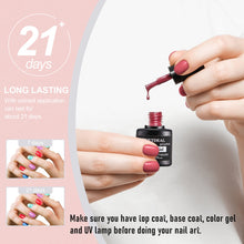 Load image into Gallery viewer, MPNETDEAL 6pcs Gel Nail Polish Kit Pink Green Red Blue White Black Manicure Set for Girls Women Gift