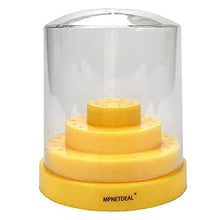 Load image into Gallery viewer, Mpnetdeal Nail Drill Bits Holder with Dust Proof Cover 48 Big Holes Storage Stand Displayer Container Organizer Box Case, Acrylic Nails Necessary Tools for Home Use or Nail Salon(Yellow)
