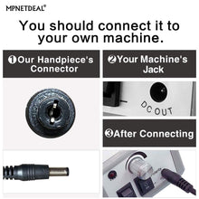 Load image into Gallery viewer, MPNETDEAL Handpiece Replacement for Electric Nail Drill, Acrylic Nail Tool Replacement, Efile Handpiece Fit for 3/32 '' Nail Drill Bits(Black)