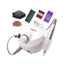 Load image into Gallery viewer, MPNETDEAL US-Plug-MPNETDEAL Electric nail buffers Electric Nail Drill File Professional E-File 30000RPM Tools for Acrylics Nails Natural Nails with Foot Pedal Ideal for Hands and Feet At Home use Nail Salon (White)