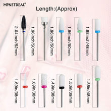 Load image into Gallery viewer, MPNETDEAL Ceramic Nail Drill Bits Set 10Pcs, Durable Less Dust, 3/32 inch for Acrylic Gel Nails Cuticle Manicure, Professional Acrylic Nail File Drill Bit