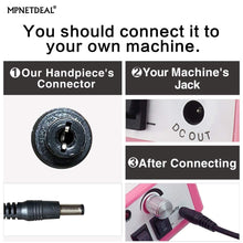 Load image into Gallery viewer, MPNETDEAL Handpiece Replacement for Electric Nail Drill, Acrylic Nail Tool Replacement, Efile Handpiece Fit for 3/32 '' Nail Drill Bits(Pink)