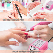 Load image into Gallery viewer, MPNETDEAL US-PLUG Electric pedicure sets Nail Drill Nail Drill Machine Nail File e File Drill Set Kit for Acrylic Nails Gel Nail Glazing Nail Drill Nail Art Polisher Sets Glazing Nail Drill Grinder Manicure Pedicure(Pink)