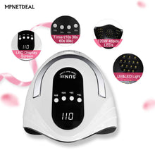 Load image into Gallery viewer, MPNETDEAL 120W UV LED Nail Lamp Faster Nail Dryer for Gel Polish with 4 Timer Setting Professional Gel Lamp Portable Handle Curing Lamp for Fingernail and Toenail Auto Sensor Nail Machine