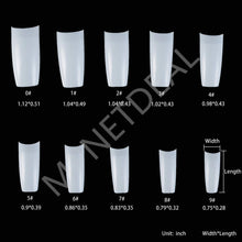 Load image into Gallery viewer, MPNETDEAL 500Pcs French False Nail Tips Fake Half Cover Artificial Acrylic Nails Extension Tips with Storage Box 10 Size for Nail Salon or Home Use by Mpnetdeal (White)