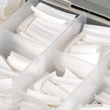 Load image into Gallery viewer, MPNETDEAL 500Pcs French False Nail Tips Fake Half Cover Artificial Acrylic Nails Extension Tips with Storage Box 10 Size for Nail Salon or Home Use by Mpnetdeal (White)