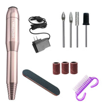 Load image into Gallery viewer, MPNETDEAL Portable Electric Nail Drill Efile Machine for Acrylic Nails Gel Nails 20000RPM Professional Manicure Drill Kit