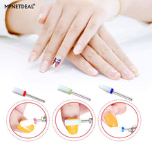 Load image into Gallery viewer, MPNETDEAL Ceramic Nail Drill Bits Set 3pcs Fine Medium Coarse for 3/32'' Acrylic Nails Bit