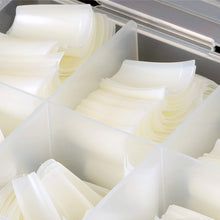 Load image into Gallery viewer, MPNETDEAL 500Pcs French False Nail Tips Fake Half Cover Artificial Acrylic Nails Extension Tips with Storage Box 10 Size for Nail Salon or Home Use by MPNETDEAL (Natural)