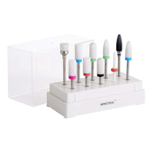 Load image into Gallery viewer, MPNETDEAL Ceramic Nail Drill Bits Set 10Pcs, Durable Less Dust, 3/32 inch for Acrylic Gel Nails Cuticle Manicure, Professional Acrylic Nail File Drill Bit