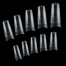 Load image into Gallery viewer, MPNETDEAL Wiselooker 500Pcs Half Cover Flase Nail Tips Coffin Fake Nails Long Ballerina Artificial Acrylic Nails Extension 10 Size with a case for Nail Salon or Home Use DIY Nail Art (Clear)