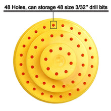 Load image into Gallery viewer, Mpnetdeal Nail Drill Bits Holder with Dust Proof Cover 48 Big Holes Storage Stand Displayer Container Organizer Box Case, Acrylic Nails Necessary Tools for Home Use or Nail Salon(Yellow)