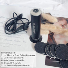 Load image into Gallery viewer, MPNETDEAL US-Plug-Electric Foot Callus Remover, Powerful Electronic Foot File,Pedicure Tools, Personal Care,with 60 Pcs Sandpaper Disk