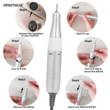 Load image into Gallery viewer, MPNETDEAL Handpiece Replacement Aluminum Alloy Handle for Acrylic Nails Electric Nail Drill Efile 30000RPM | Fit for 3/32 inch Shank