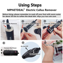 Load image into Gallery viewer, MPNETDEAL US-Plug-Electric Foot Callus Remover, Powerful Electronic Foot File,Pedicure Tools, Personal Care,with 60 Pcs Sandpaper Disk