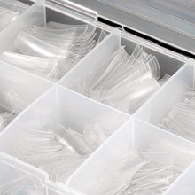 Load image into Gallery viewer, MPNETDEAL 500Pcs French False Nail Tips Fake Half Cover Artificial Acrylic Nails Extension Tips with Storage Box 10 Size for Nail salon or Home Use (Clear)