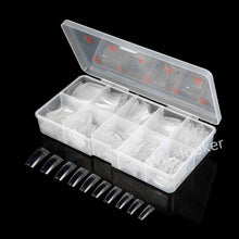 Load image into Gallery viewer, MPNETDEAL Wiselooker 500Pcs Half Cover Flase Nail Tips Coffin Fake Nails Long Ballerina Artificial Acrylic Nails Extension 10 Size with a case for Nail Salon or Home Use DIY Nail Art (Clear)