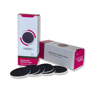 120Pcs Sandpaper Discs Replacement for Electric Foot Callus Remover Foot File Pedicure (2 X 60Pcs Black)