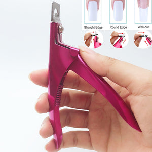 MPNETDEAL Nail Tip Clipper for Acrylic Nails Artificail Fake Nails False Nail Cutter Rustproof Stainless Steel Pro Nail Tip Cutter Trimmer with Sharp Blade Clip For Salon Home Nail Art Beauty Design by MPNETDEAL