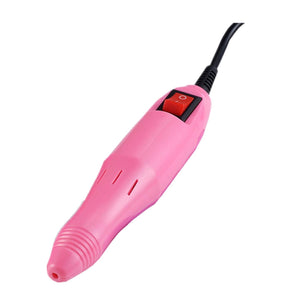 MPNETDEAL Handpiece  Replacement for Electric Nail Drill, Acrylic Nail Tool Replacement, Efile Handpiece Fit for 3/32 '' Nail Drill Bits（Pink）