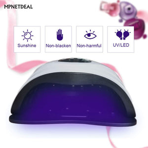 MPNETDEAL 120W UV LED Nail Lamp Faster Nail Dryer for Gel Polish with 4 Timer Setting Professional Gel Lamp Portable Handle Curing Lamp for Fingernail and Toenail Auto Sensor Nail Machine