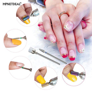 Tungsten Carbide Diamond Nail Drill Bits Set 7 pcs, 3/32 inch Shank, Remove Gel Nails, Polygel Nails, Acylic Nails