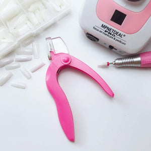 MPNETDEAL Acrylic Nail Clipper Cutter Professional UV Gel False Nails Tips Cutter Fake Nail Clippers Cutter Trimmer Stainless Steel Blade with Tip Trapper Manicure Nail Art Tools