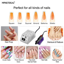 Load image into Gallery viewer, Sale-US plug MPNETDEAL Nail Machine Efile Electric Nail Drill Nail File Kit for Acrylic Nails Poly Gel Nail Art Salon Use or Home use
