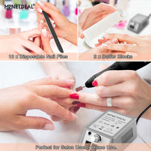Load image into Gallery viewer, US-Plug-Mpnetdeal Electric Nail Drill Machine Nail File e File Drill Set Kit for Acrylic Nails Gel Nail Glazing Nail Drill Nail Art Polisher Sets Toe Nail Drill Grinder (Gray)
