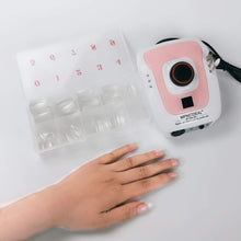 Load image into Gallery viewer, 500Pcs French False Nail Tips Fake Full Cover Artificial Acrylic Nails Extension Tips with Storage Box 10 Size for Nail Salon or Home Use by Mpnetdeal (Clear)
