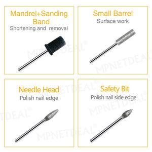 US-Plug-MPNETDEAL Efile Nail File Machine Electric Nail Drill Set Kit for Acrylic Nails Gel Nail Art Salon Use or Home use
