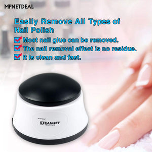 MPNETDEAL Nail Polish Remover Steamer Portable UV Gel Nail Polish Steamer for Acrylic Nails Salon Use