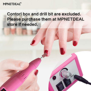 MPNETDEAL Handpiece  Replacement for Electric Nail Drill, Acrylic Nail Tool Replacement, Efile Handpiece Fit for 3/32 '' Nail Drill Bits（Pink）