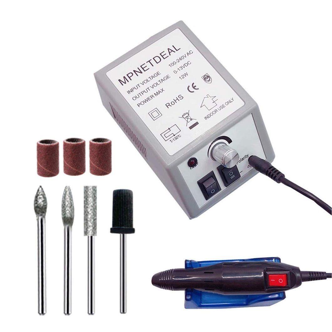 Sale-US plug MPNETDEAL Nail Machine Efile Electric Nail Drill Nail File Kit for Acrylic Nails Poly Gel Nail Art Salon Use or Home use