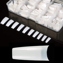 Load image into Gallery viewer, MPNETDEAL 500Pcs French False Nail Tips Fake Half Cover Artificial Acrylic Nails Extension Tips with Storage Box 10 Size for Nail Salon or Home Use by Mpnetdeal (White)
