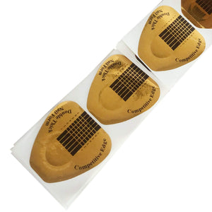 100 Pcs Nail Extension Tips Form Guide Stickers Horseshoe-Shaped