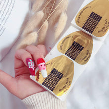 Load image into Gallery viewer, 100 Pcs Nail Extension Tips Form Guide Stickers Horseshoe-Shaped
