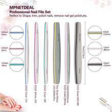 Load image into Gallery viewer, MPNETDEAL 6pcs Professional Nail Files Emery Borad Mix Grit 100 150 180 240 220 4000
