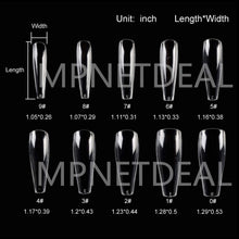 Load image into Gallery viewer, MPNETDEAL 1000pcs False Nails Extension Tips Half Cover 500pcs Full Cover 500pcs Coffin Shape Acrylic Nail Tips
