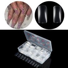 Load image into Gallery viewer, 500Pcs French False Nail Tips Fake Full Cover Artificial Acrylic Nails Extension Tips with Storage Box 10 Size for Nail Salon or Home Use by Mpnetdeal (Clear)
