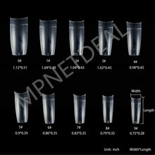 Load image into Gallery viewer, MPNETDEAL 1000pcs False Nails Extension Tips Half Cover 500pcs Full Cover 500pcs Coffin Shape Acrylic Nail Tips

