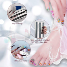 Load image into Gallery viewer, MPNETDEAL Nail Files 180 240 Grit for Poly Nail Extension Gel Acrylic Nails Files Double Sided Black Washable Optional 10  Pack Nail File Set Manicure Tools
