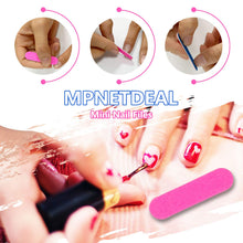 Load image into Gallery viewer, MPNETDEAL 200 Pack Mini Nail Files Disposable Emery Board Bulk
