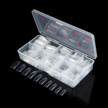 Load image into Gallery viewer, 500Pcs French False Nail Tips Fake Full Cover Artificial Acrylic Nails Extension Tips with Storage Box 10 Size for Nail Salon or Home Use by Mpnetdeal (Clear)
