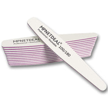 Load image into Gallery viewer, 12 Pack Professional Nail Files Washable Emery Board Buffer 100/180 Mixed Grit for Acrylic Nails
