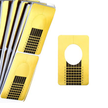 Load image into Gallery viewer, 400 Pcs Nail Extension Tips Form Guide Stickers, Rectangle-Shaped Nail Extension Tip, Extension Guide Stickers for Acrylic Nail, PolyGel Nail Art Brand: MPNETDEAL
