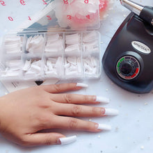 Load image into Gallery viewer, MPNETDEAL 500Pcs French False Nail Tips Fake Half Cover Artificial Acrylic Nails Extension Tips with Storage Box 10 Size for Nail Salon or Home Use by Mpnetdeal (White)
