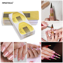 Load image into Gallery viewer, 200 Pcs Nail Extension Tips Form Guide Stickers Horseshoe-Shaped and Rectangle-Shaped
